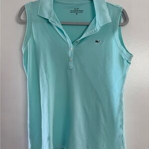 Vineyard Vines Women's Sleeveless Polo Shirt - Light Blue